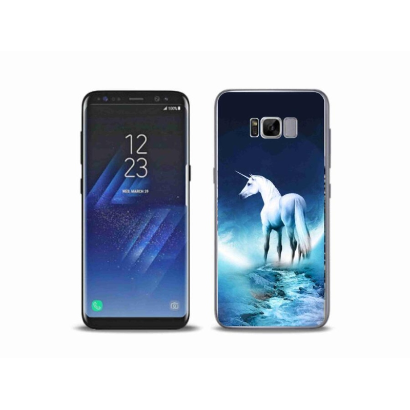 Zselés borítás mmCase Samsung Galaxy S8 Plus készülékhez - fehér egyszarvú