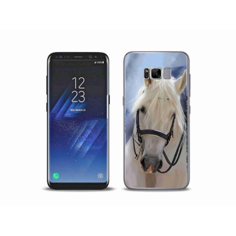 Gél borítás mmCase Samsung Galaxy S8 Plus készülékhez - fehér ló