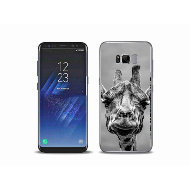 Zselés borítás mmCase Samsung Galaxy S8 Plus készülékhez - fekete-fehér zsiráf