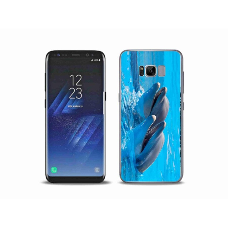 Zselés borítás mmCase Samsung Galaxy S8 Plus készülékhez - delfinek