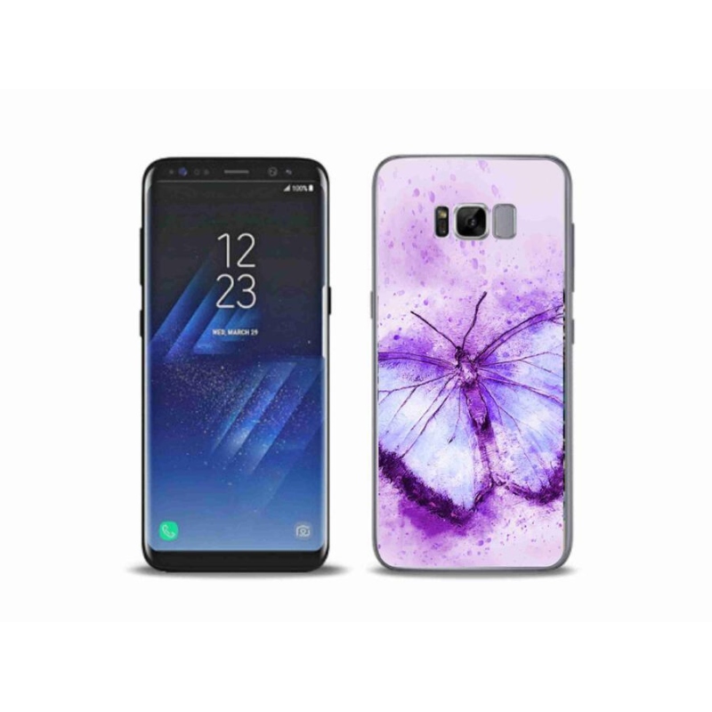 Gél védőhuzat mmCase Samsung Galaxy S8 Plus készülékhez - lila pillangó