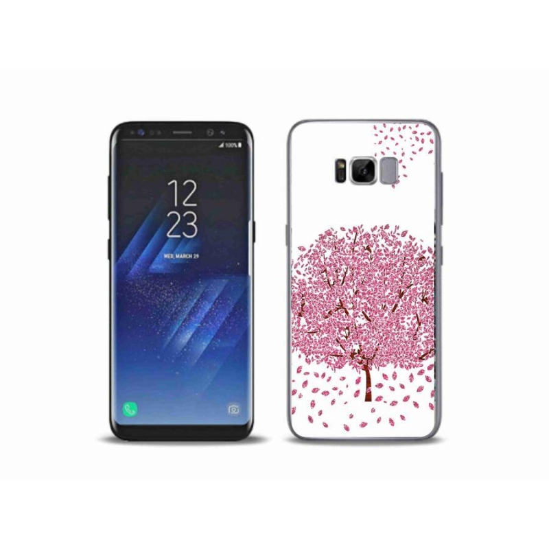 Gél borítás mmCase Samsung Galaxy S8 Plus készülékhez - rajzfilmfa levelekkel