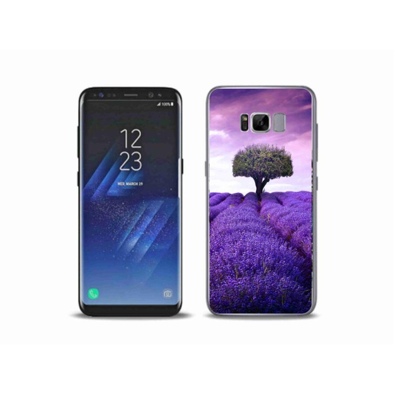 Gél védőhuzat mmCase Samsung Galaxy S8 Plus készülékhez - levendula rét