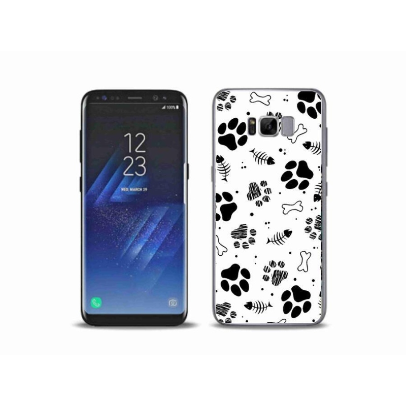 Gél borítás mmCase Samsung Galaxy S8 Plus készülékhez - kutyamancsok 1