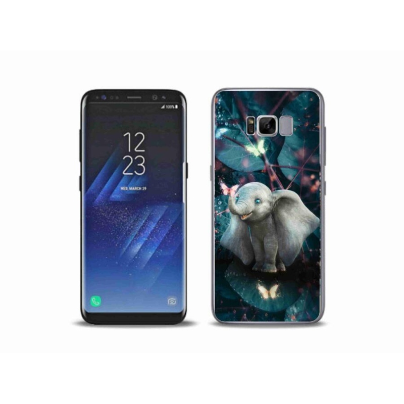 Gél borítás mmCase Samsung Galaxy S8 Plus készülékhez - aranyos elefánt