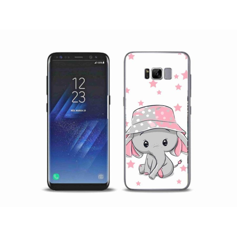 Gél védőhuzat mmCase Samsung Galaxy S8 Plus készülékhez - rózsaszín elefánt