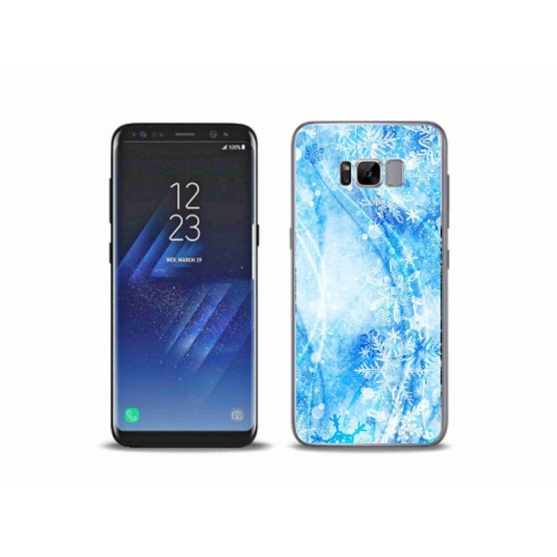 Gél védőhuzat mmCase Samsung Galaxy S8 Plus készülékhez - hópelyhek