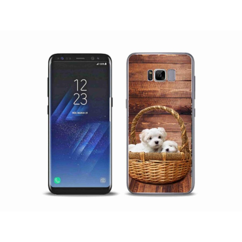 Gél borítás mmCase Samsung Galaxy S8 Plus készülékhez - kölyökkutyák