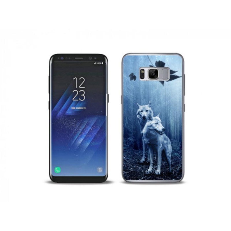 Zselés borítás mmCase Samsung Galaxy S8 Plus készülékház - farkasok az erdőben