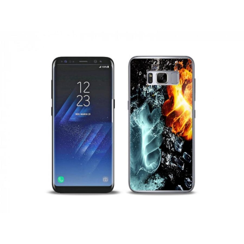 Zselés borítás mmCase Samsung Galaxy S8 Plus - víz és tűz