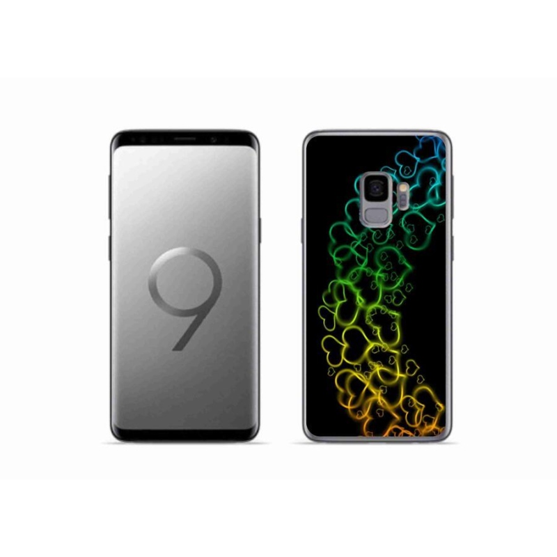Zselés borítás mmCase Samsung Galaxy S9 készülékhez - színes szívek