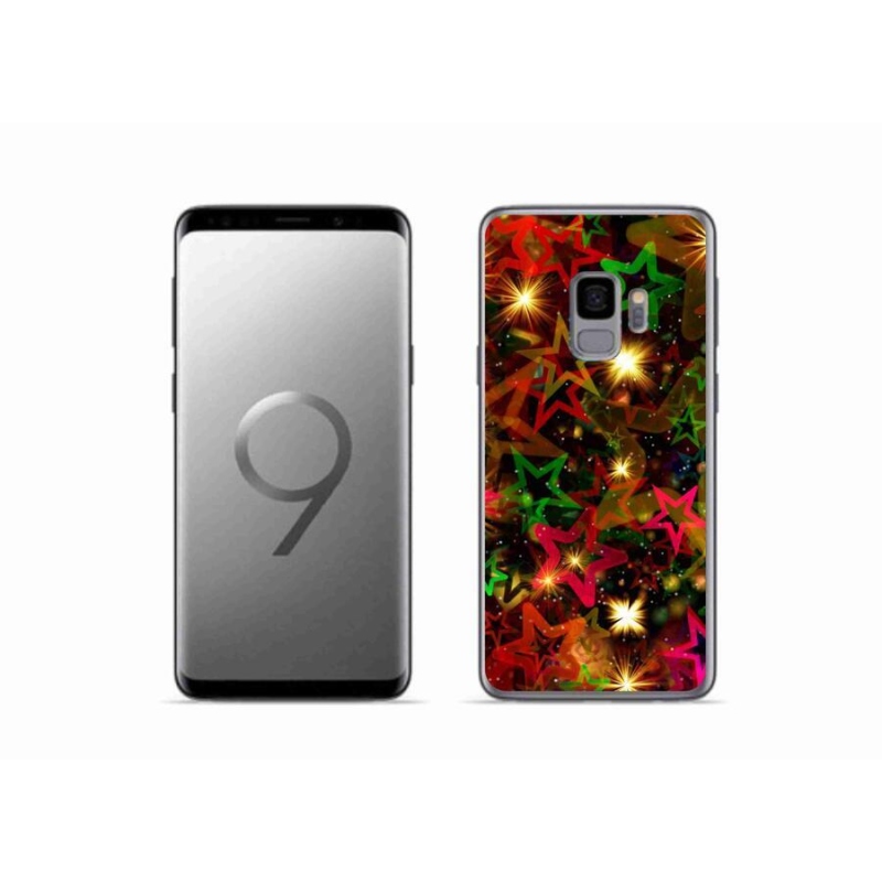 Zselés borítás mmCase Samsung Galaxy S9 készülékhez - színes csillagok