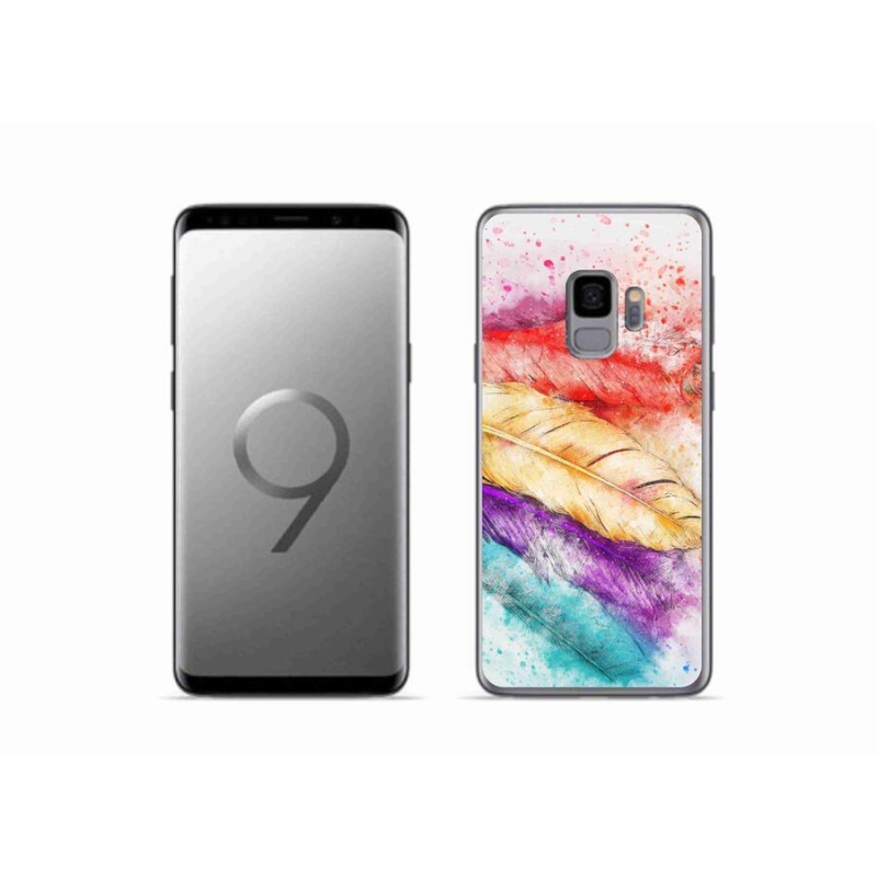 Zselés borítás mmCase Samsung Galaxy S9 készülékhez - színes tollak