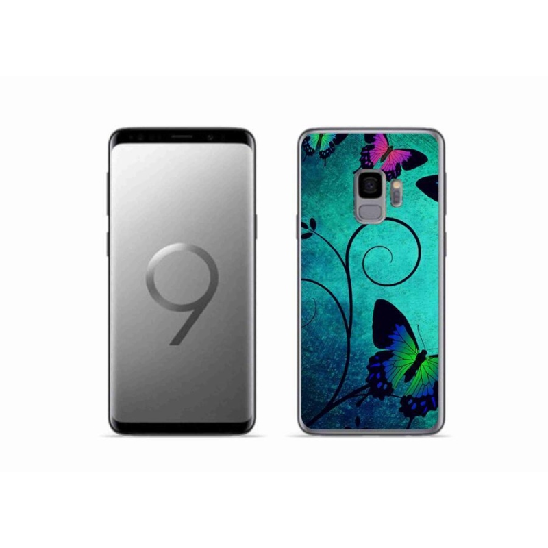 Gél borítás mmCase Samsung Galaxy S9 készülékhez - színes pillangók