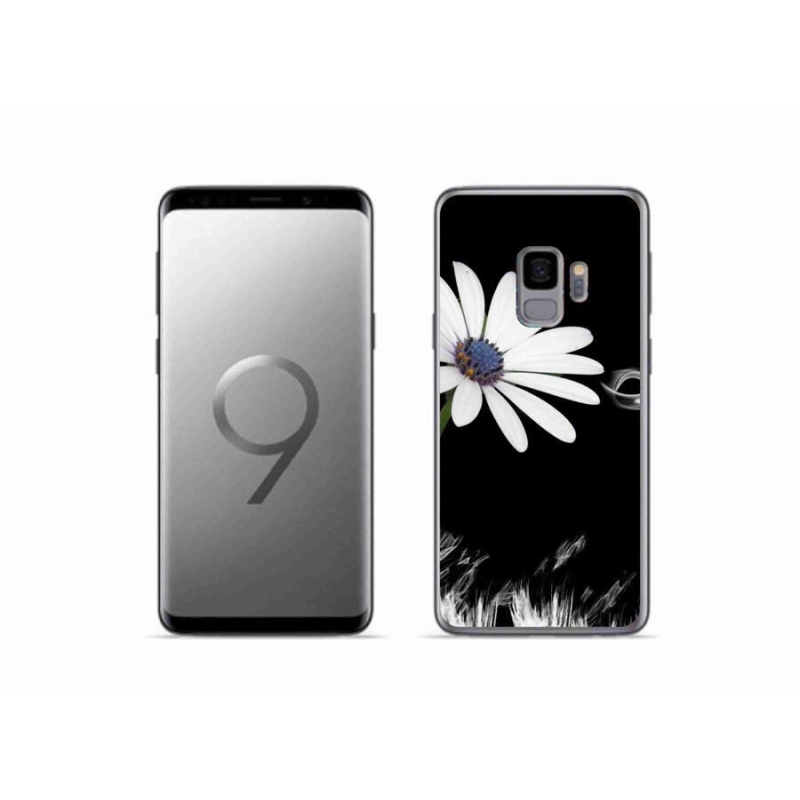 Gél borítás mmCase Samsung Galaxy S9 készülékhez - fehér virág