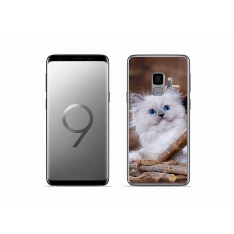 Gél védőhuzat mmCase Samsung Galaxy S9 készülékhez - fehér cica