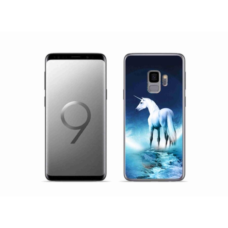 Zselés borítás mmCase Samsung Galaxy S9 készülékhez - fehér egyszarvú