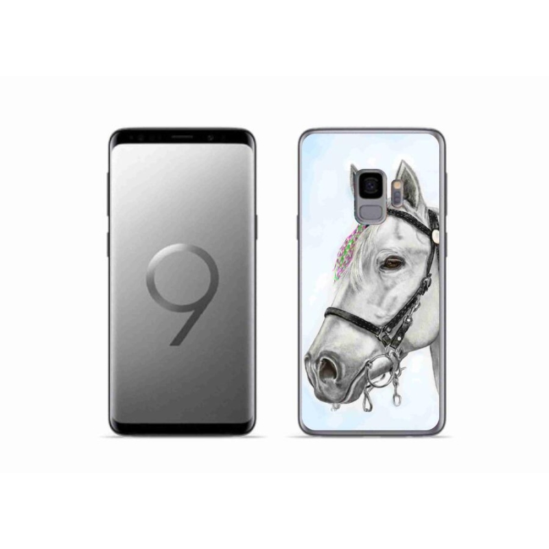 Zselés borítás mmCase Samsung Galaxy S9 - fehér ló 1