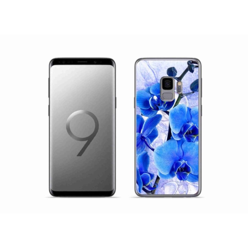 Gél borítás mmCase Samsung Galaxy S9 készülékhez - kék virágok