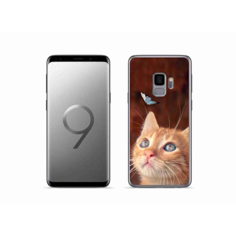 Gél borítás mmCase Samsung Galaxy S9 készülékhez - pillangó és cica