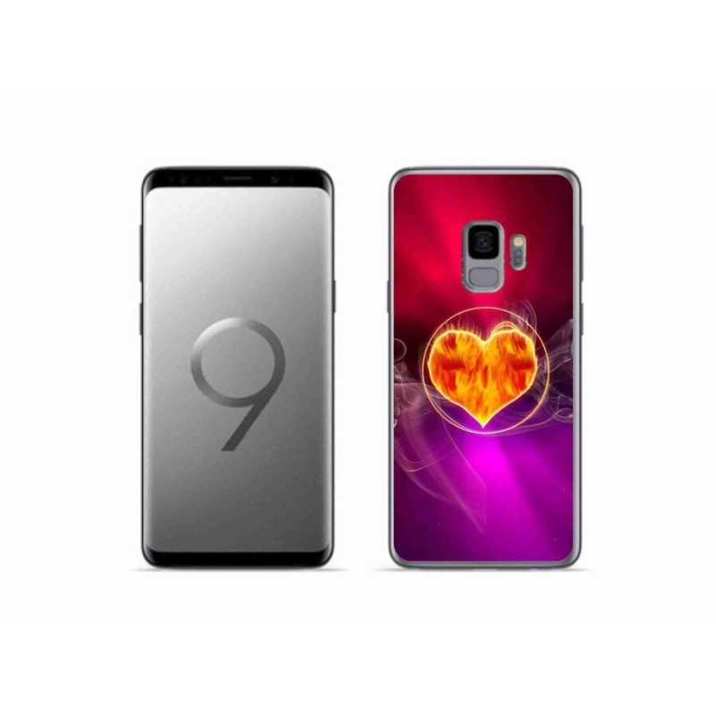 Gél borítás mmCase Samsung Galaxy S9 készülékhez - tűz szív