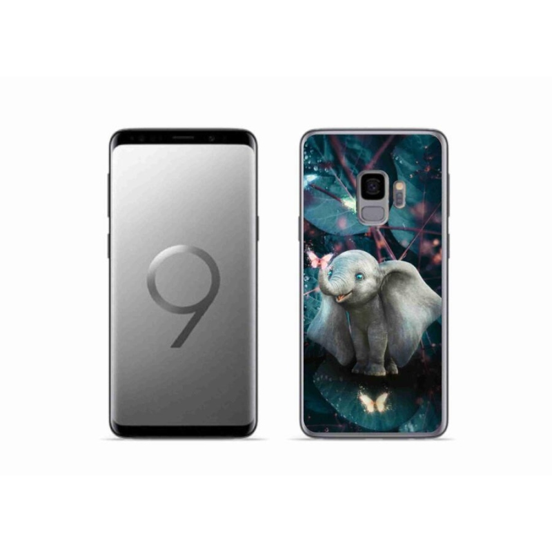Gél borítás mmCase Samsung Galaxy S9 készülékhez - aranyos elefánt