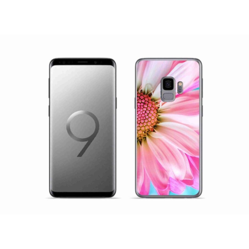 Gél védőhuzat mmCase Samsung Galaxy S9 készülékhez - rózsaszín virág