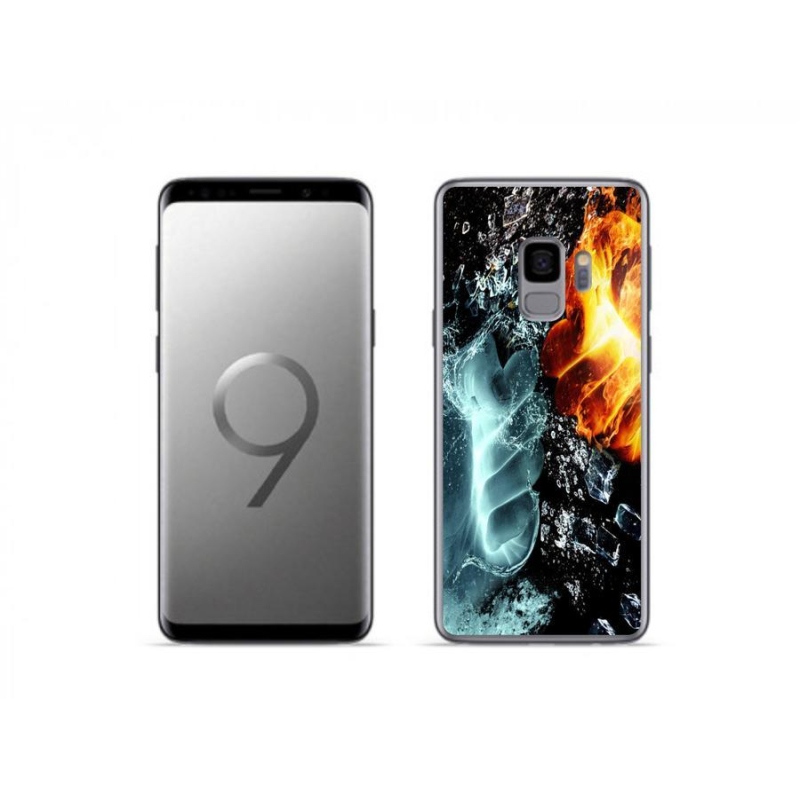 Zselés borítás mmCase Samsung Galaxy S9 - víz és tűz