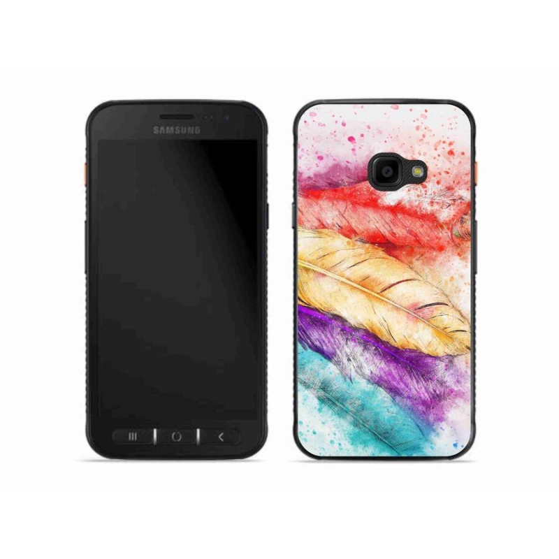 Zselés borítás mmCase Samsung Galaxy Xcover 4S - színes tollakkal