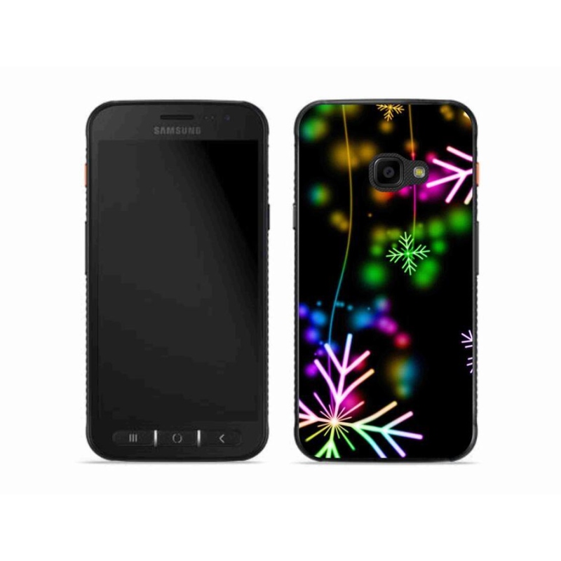 Gél borítás mmCase a mobiltelefon Samsung Galaxy Xcover 4S - színes pelyhek