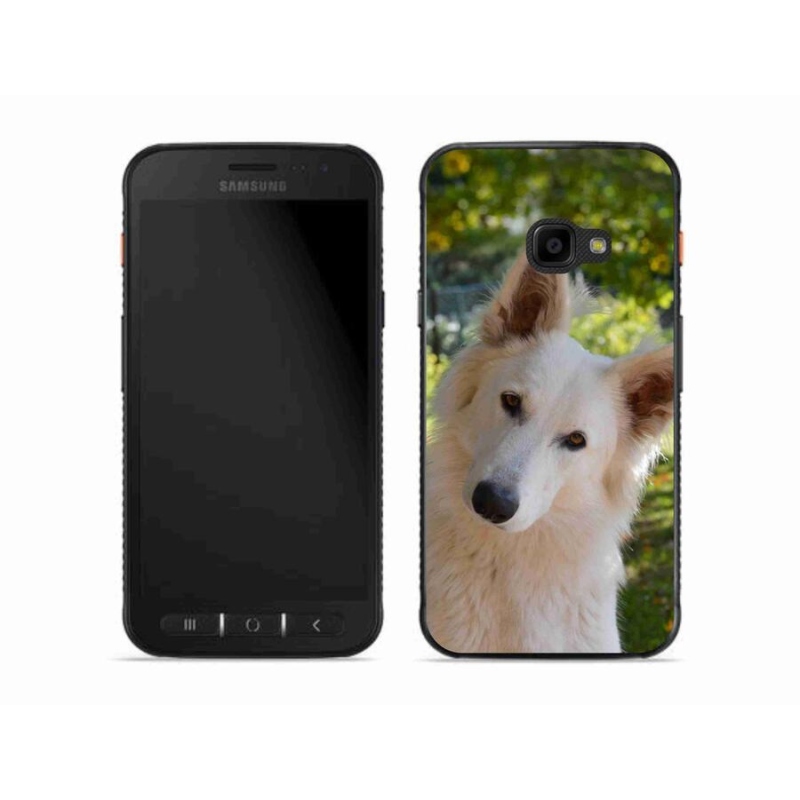 Zselés borítás mmCase Samsung Galaxy Xcover 4S - fehér Svájci juhász 1