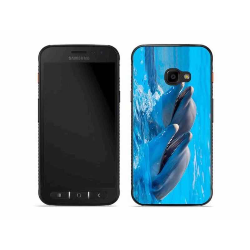 Gél borítás mmCase Samsung Galaxy Xcover 4S készülékhez - delfinek