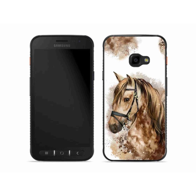 Zselés borítás mmCase Samsung Galaxy Xcover 4S - barna rajzfilm lóhoz