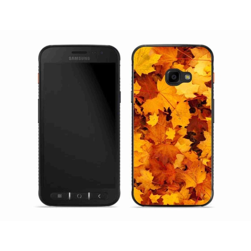 Gél borítás mmCase Samsung Galaxy Xcover 4S készülékhez - juharlevelek