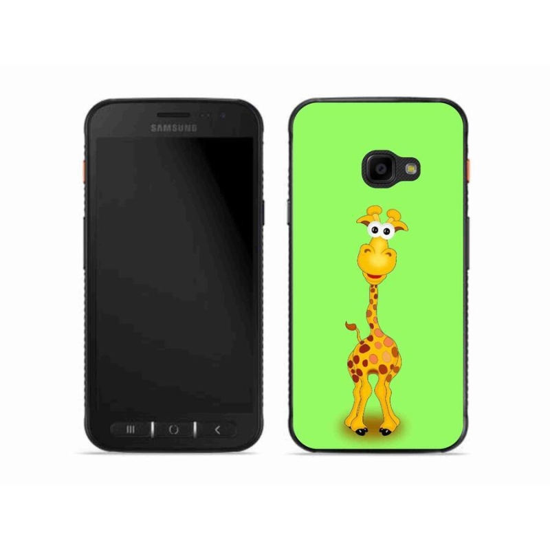 Zselés borítás mmCase Samsung Galaxy Xcover 4S - rajzfilm zsiráfhoz