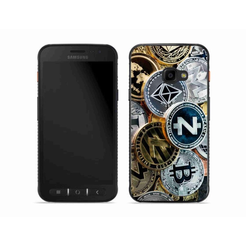 Gél borítás mmCase a Samsung Galaxy Xcover 4S számára - kriptovaluták