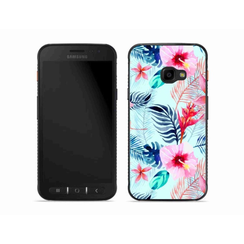 Gél borító mmCase Samsung Galaxy Xcover 4S - virágokhoz