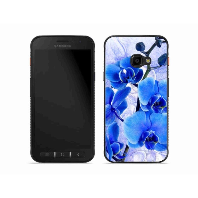 Gél védőhuzat mmCase Samsung Galaxy Xcover 4S készülékhez - kék virágok