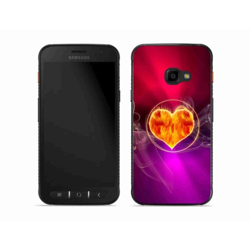 Gél borítás mmCase Samsung Galaxy Xcover 4S - tüzes szív