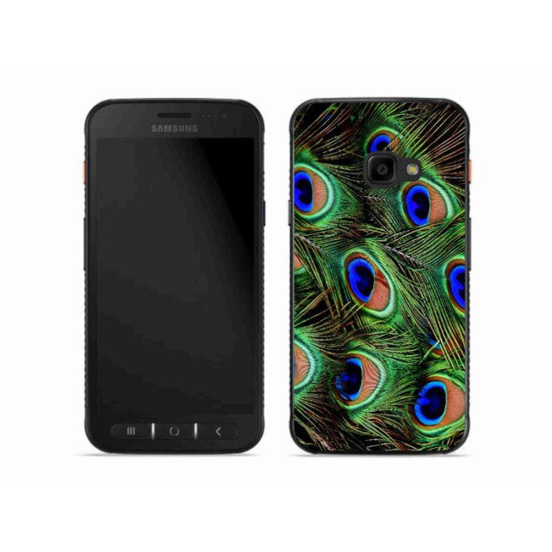 Zselés borítás mmCase Samsung Galaxy Xcover 4S készülékhez - pávatoll