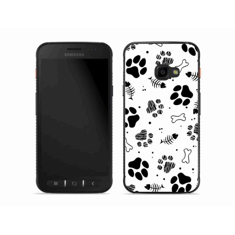 Zselés borítás mmCase Samsung Galaxy Xcover 4S - kutyamancsok 1