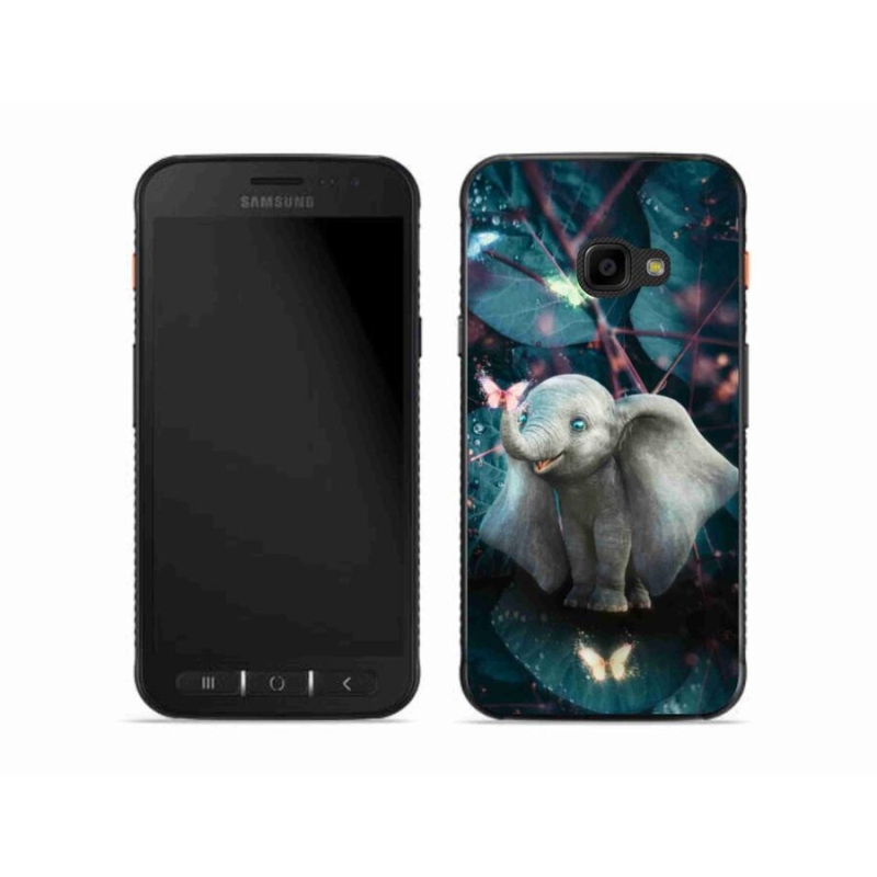 Gél borítás mmCase Samsung Galaxy Xcover 4S készülékhez - aranyos elefánt