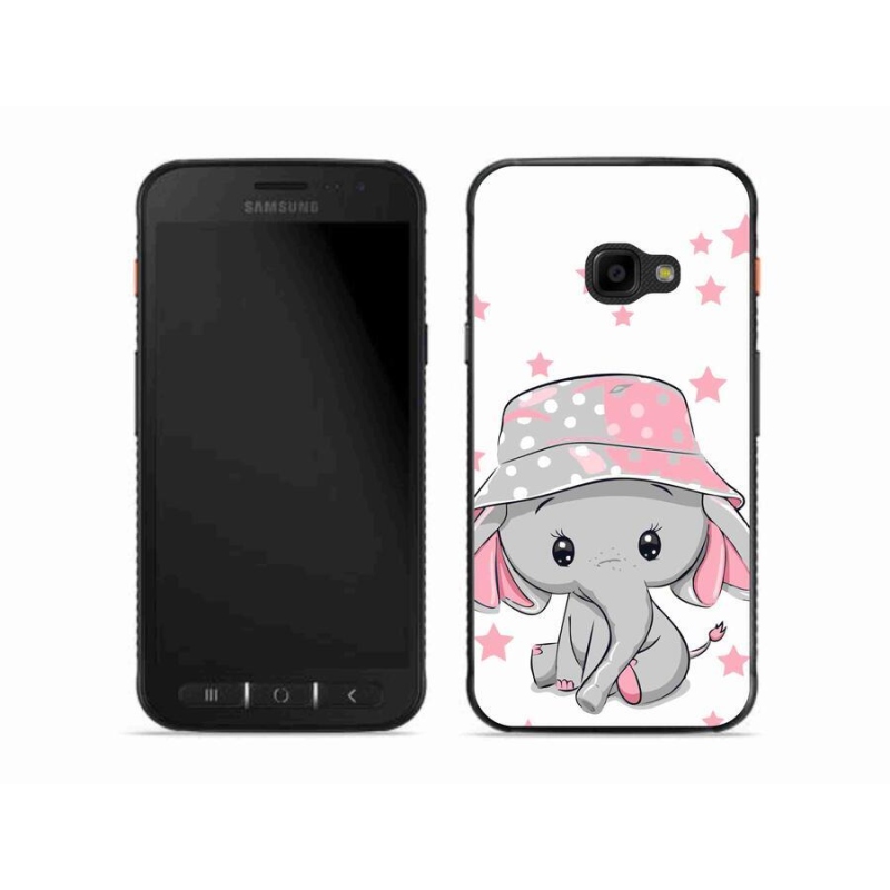 Zselés borítás mmCase Samsung Galaxy Xcover 4S - rózsaszín elefánthoz