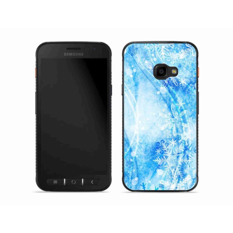 Gél borítás mmCase Samsung Galaxy Xcover 4S készülékhez - hópelyhek