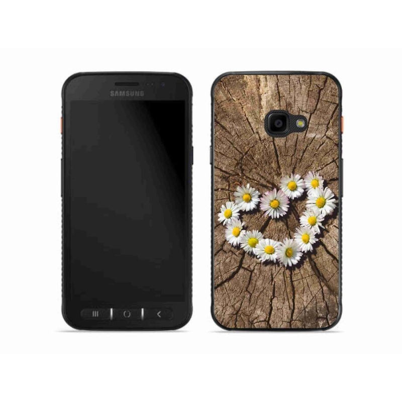 Zselés borítás mmCase Samsung Galaxy Xcover 4S készülékhez - százszorszépek szíve