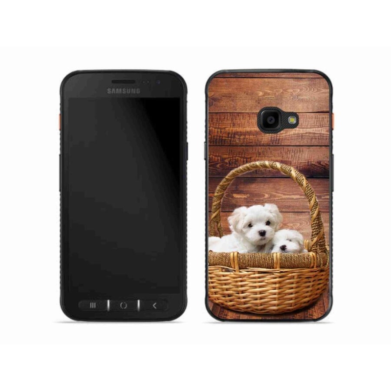 Gél borítás mmCase Samsung Galaxy Xcover 4S készülékhez - kölyökkutyák