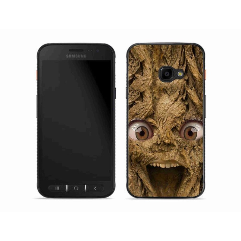 Gél borítás mmCase Samsung Galaxy Xcover 4S készülékhez - vidám fa szemekkel