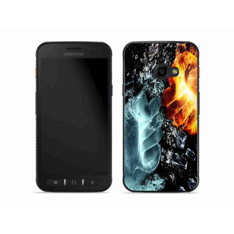 Gél borítás mmCase a Samsung Galaxy Xcover 4S készülékhez - víz és tűz