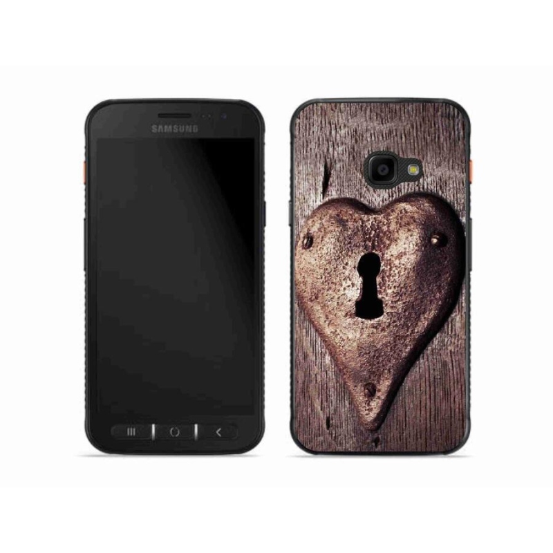 Gél borítás mmCase Samsung Galaxy Xcover 4S készülékhez - szív alakú zár