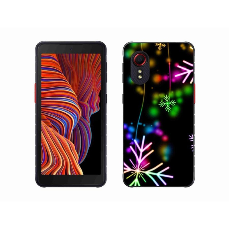 Gél borítás mmCase a mobiltelefon Samsung Galaxy Xcover 5 - színes pelyhek